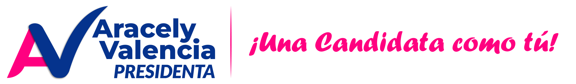 Logo de campaña Aracely Valencia
